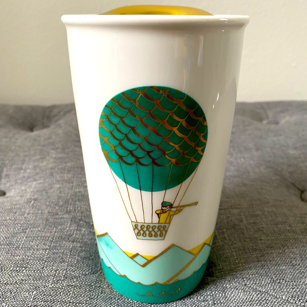 Starbucks Coffee Hot Air Balloon Ceramic Tumbler